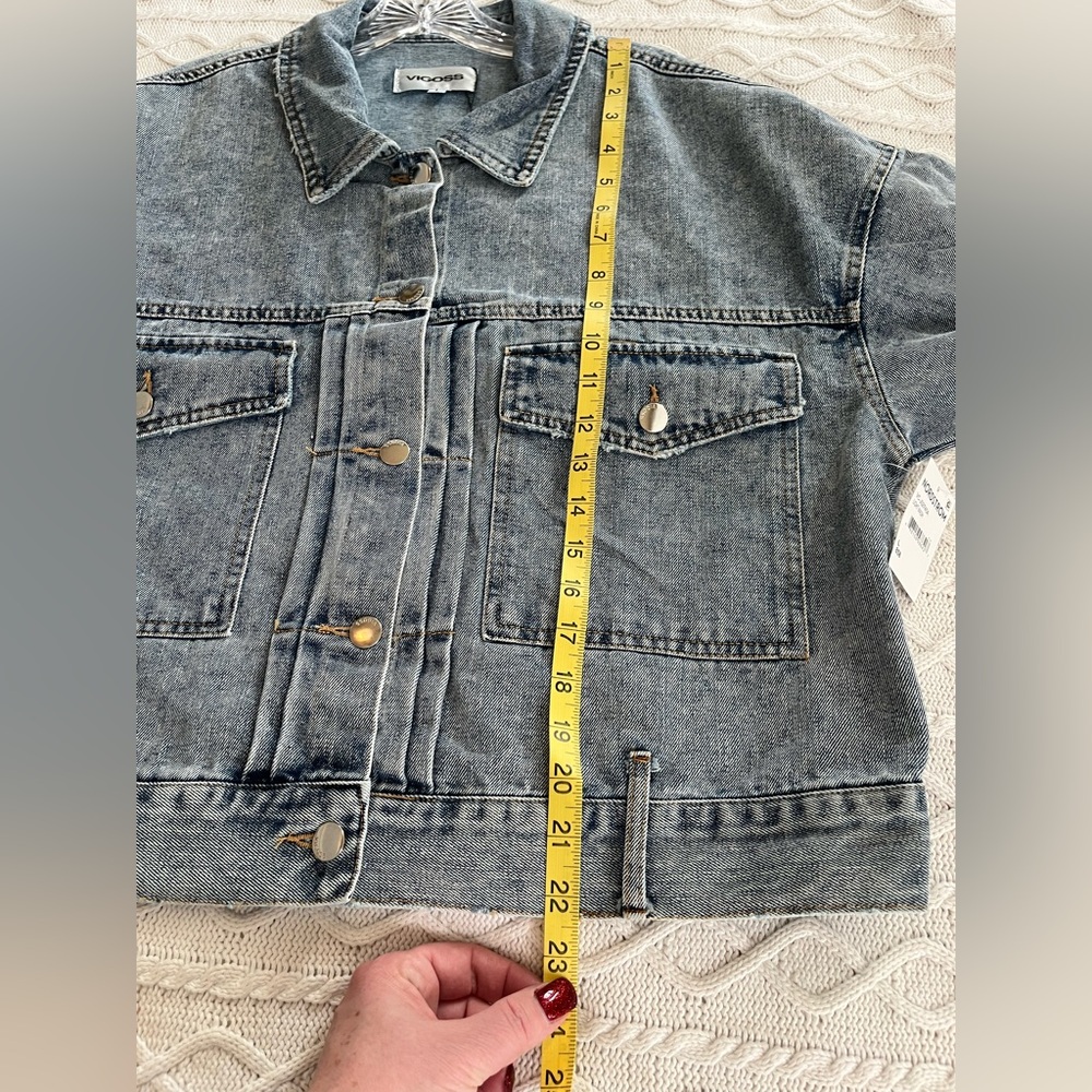 Vigoss Medium Blue Wash Denim Jacket for Women Size Large - Picture 11 of 16